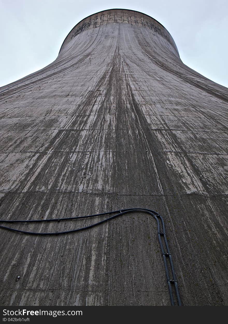 Cooling tower in a power station