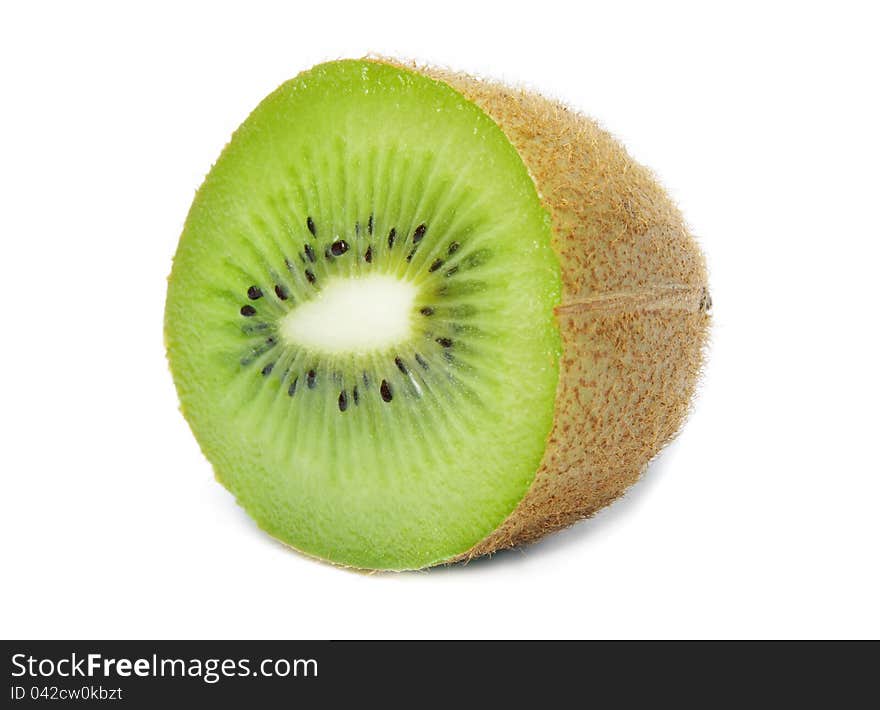 Kiwi on white