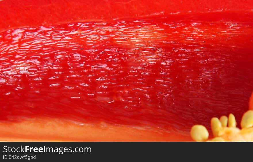 Capsicum closeup