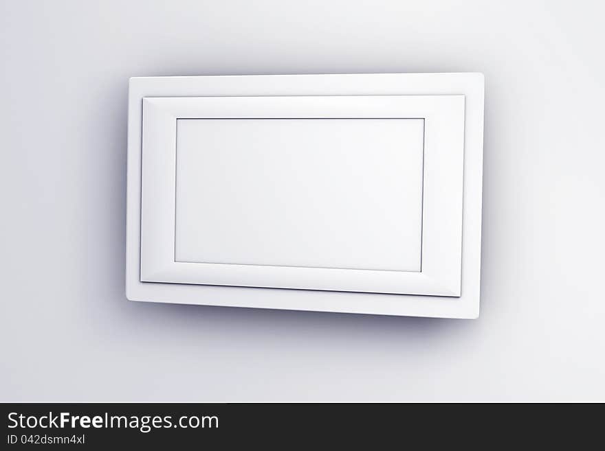 Frame on wall 3d model