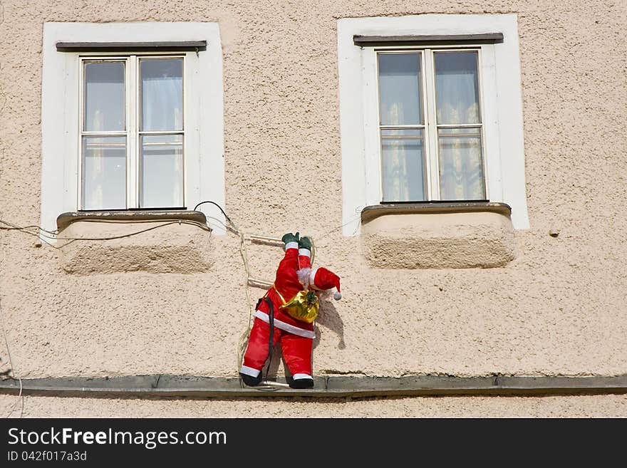 Santa at a window