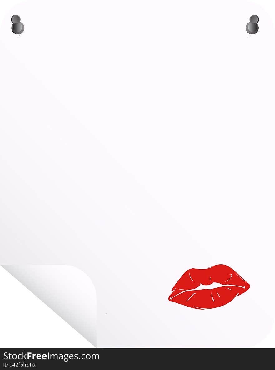 The fixed sheet with a red lip printrnrn. The fixed sheet with a red lip printrnrn