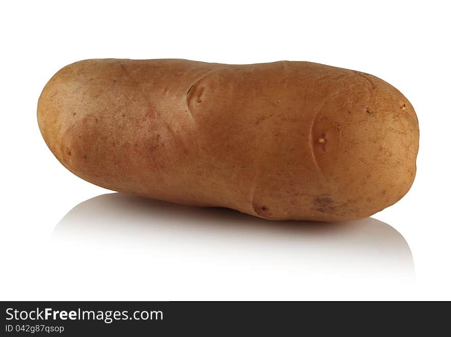 Potatoes on a white background. Potatoes on a white background.