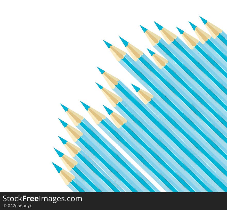 Pencils arranged in a row for the background, and advertising. Pencils arranged in a row for the background, and advertising