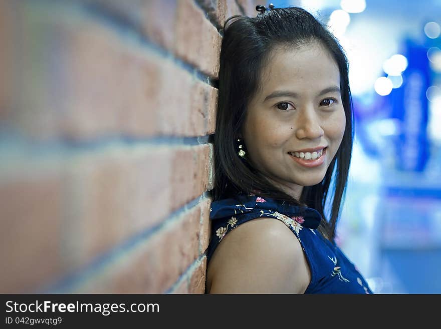 Portrait of a happy woman, smiling. Portrait of a happy woman, smiling