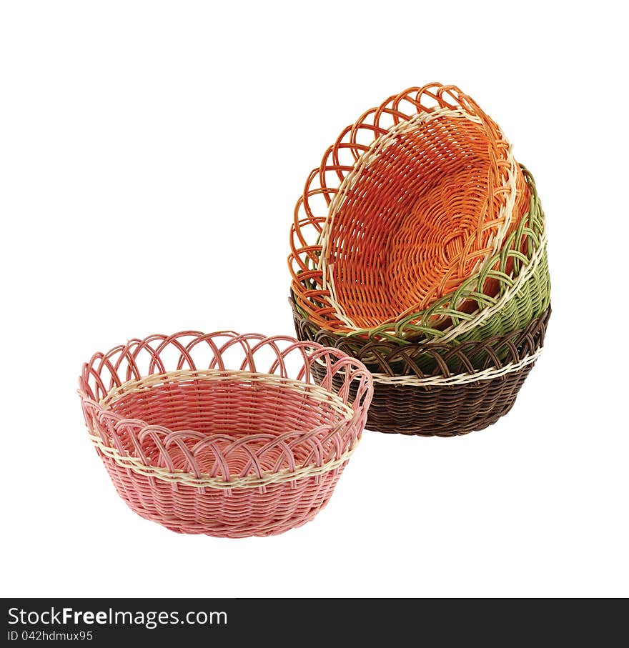 Set wicker bowl