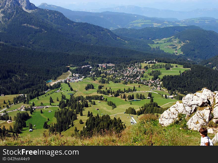 Mountain landscape in summer time