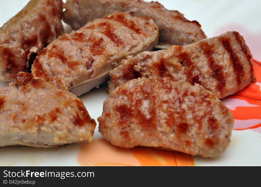 Pork sausages