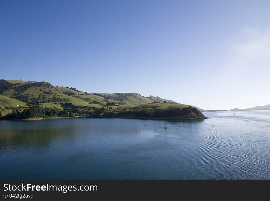 Hills landscape in New Zealand