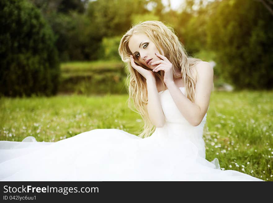 Portrait of a beautiful bride