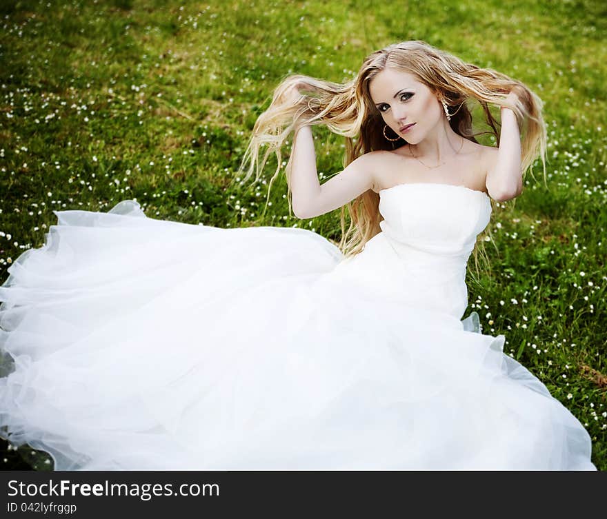 Portrait of a beautiful bride