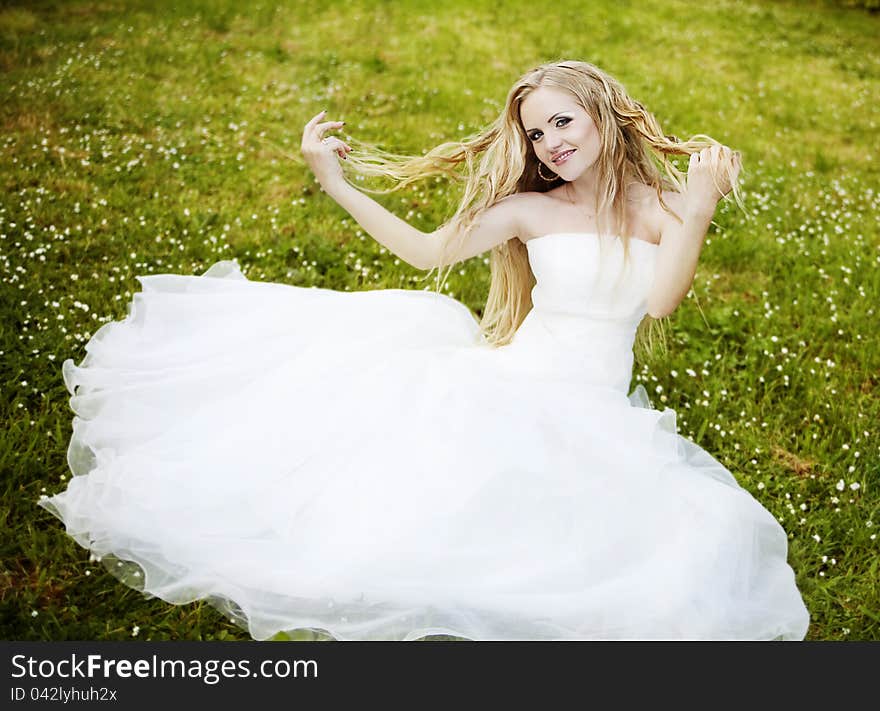 Portrait of a beautiful bride