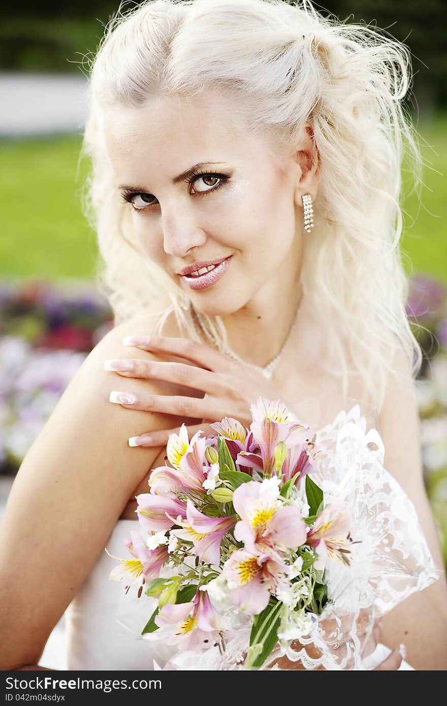 Portrait of a beautiful bride