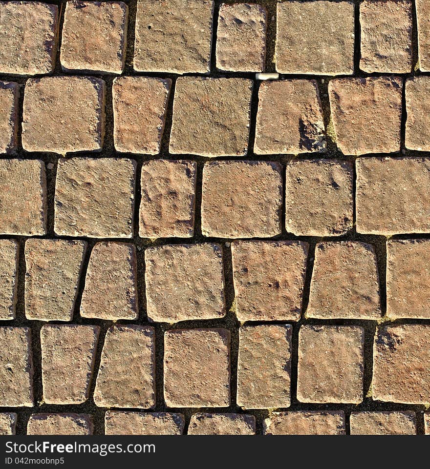 Detail of texure of urban pavement