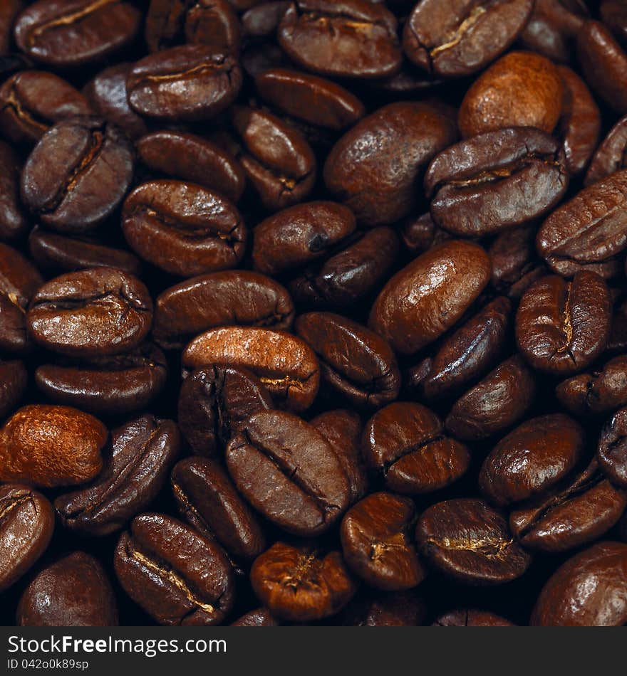 Coffee beams background