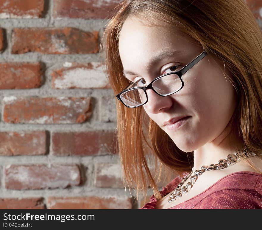 Girl looking at camera