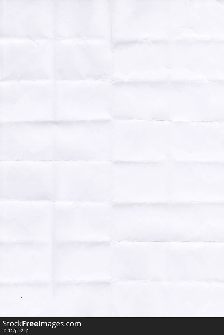 Thirty-two white sheet of paper folded.