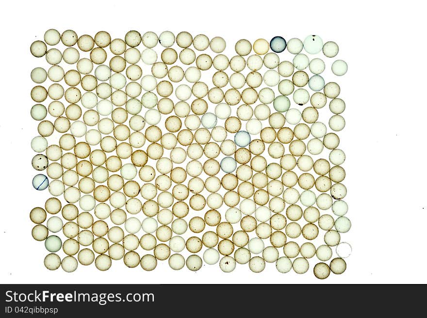 A multiple transparent micromarbles (from pen ink cartridges) - macro photo. A multiple transparent micromarbles (from pen ink cartridges) - macro photo