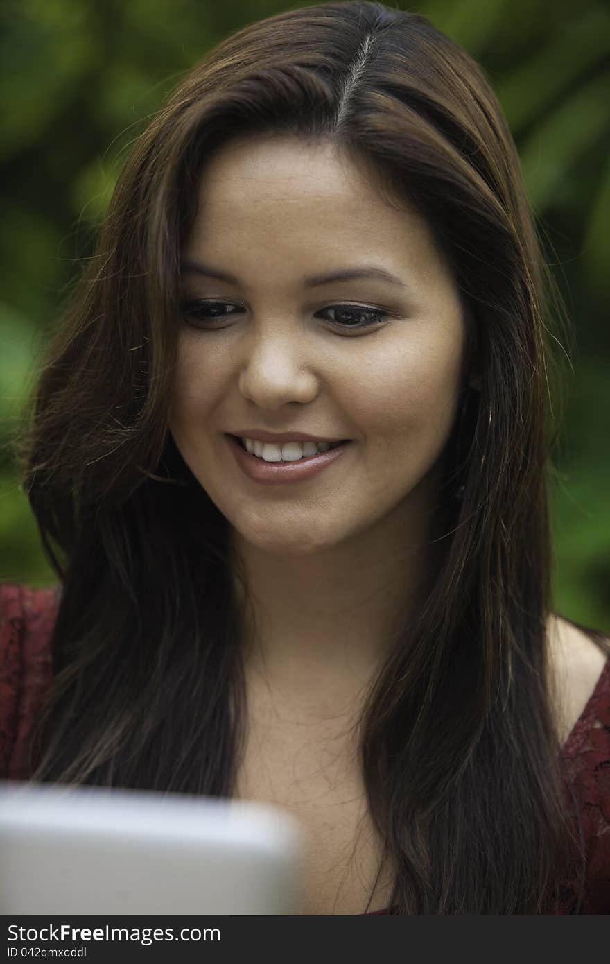 Portrait of a beautiful young woman