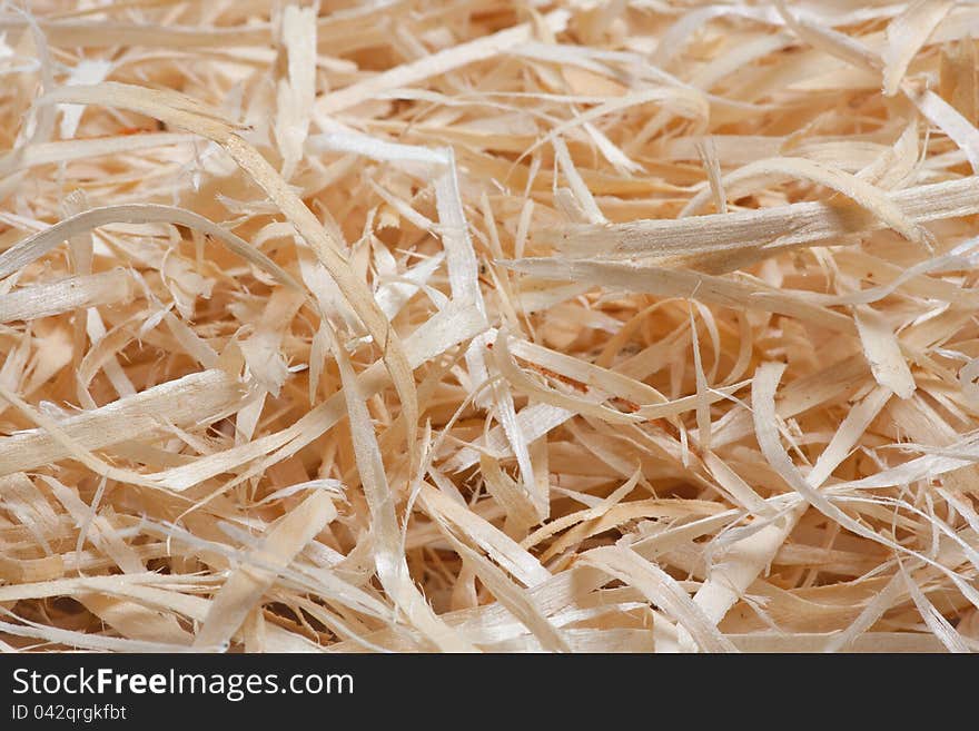 Wooden shaving texture or background. Wooden shaving texture or background