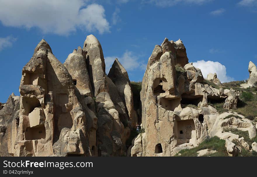 Goreme in Cappadocia, Turkey.