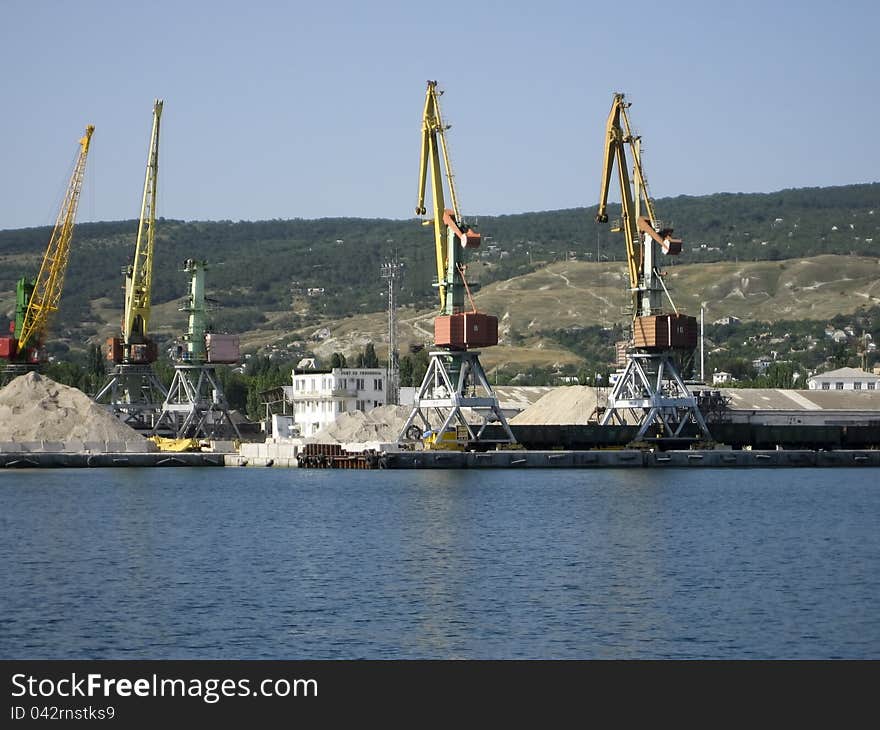 Port of Theodosia. View from the Sea