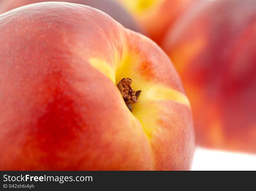 Peaches close-up