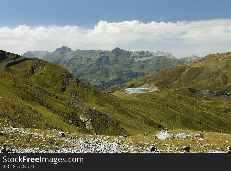 Landscape in the Swiss Alps