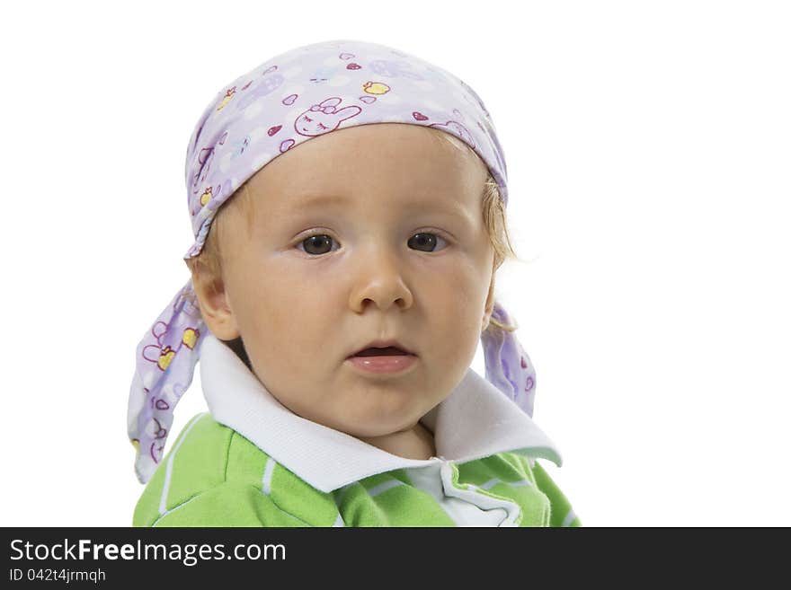 Portrait of baby boy Isolated on white. Portrait of baby boy Isolated on white.