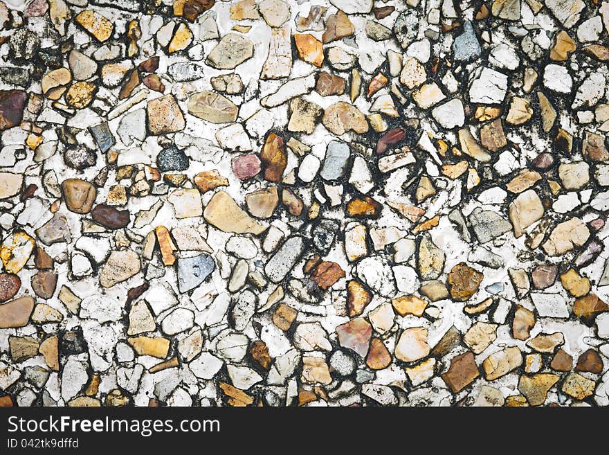 Texture of Stones in Concrete