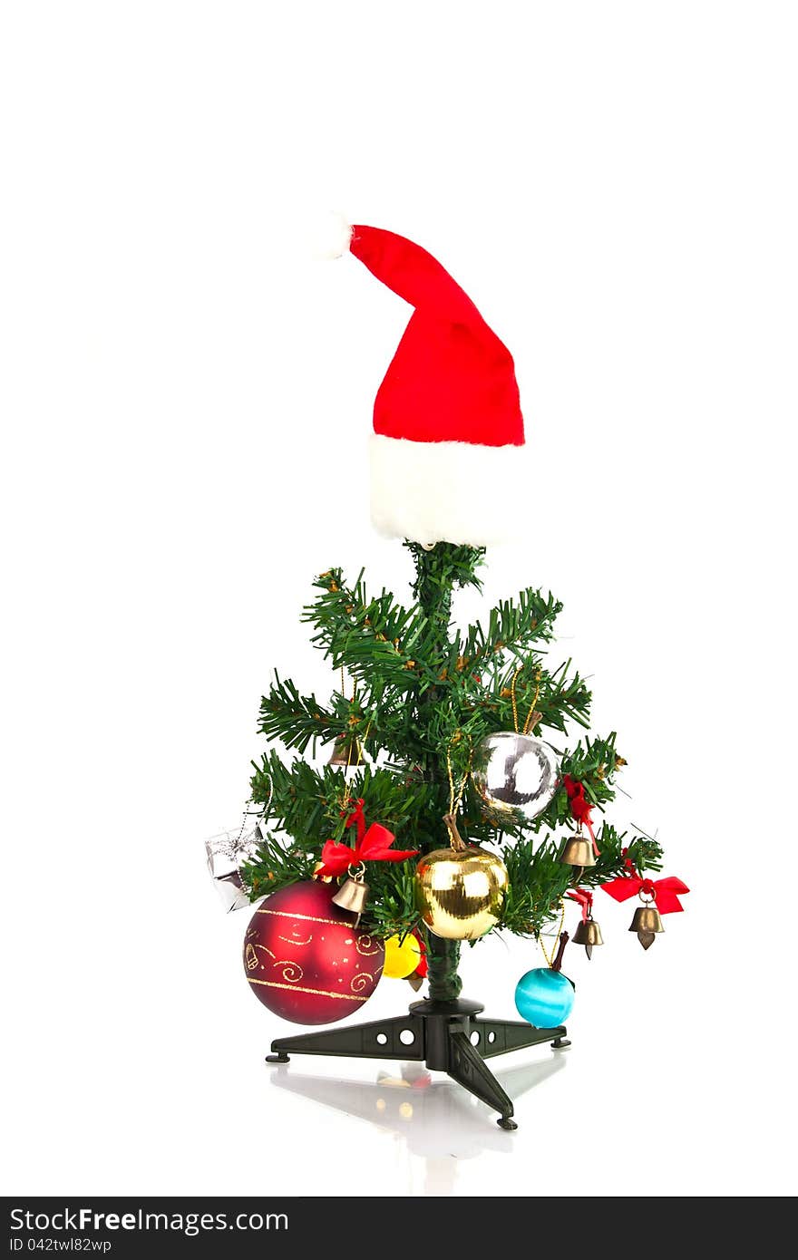 Christmas tree decoration, isolate on white