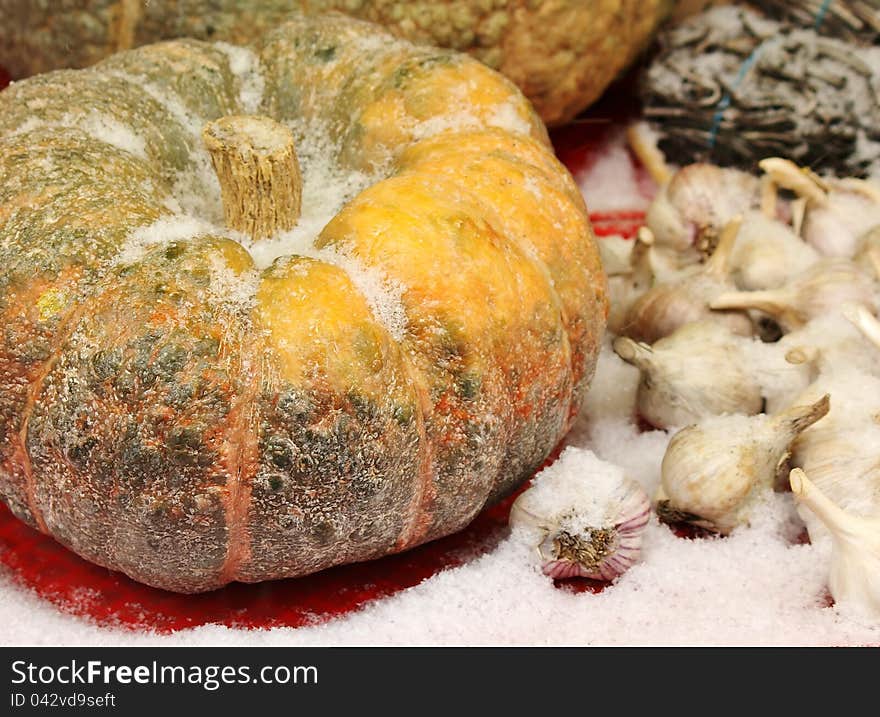 Pumpkin on the counter