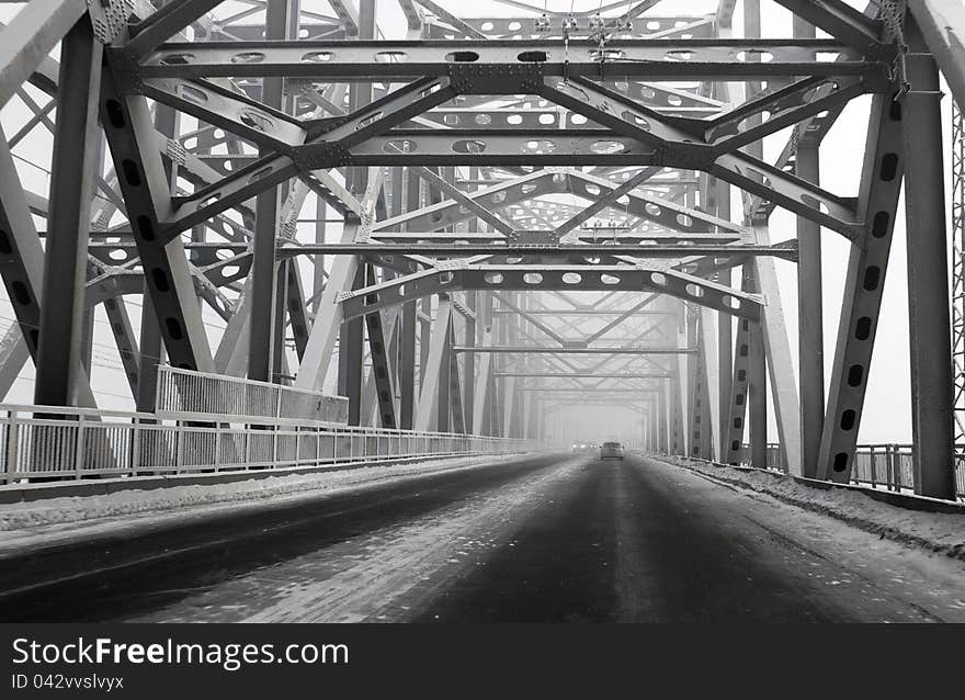 The road across the bridge