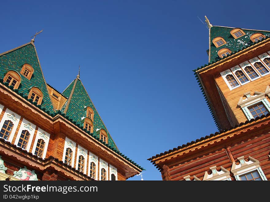 Roof. The palace in the estate Kolomenskoe. Moscow