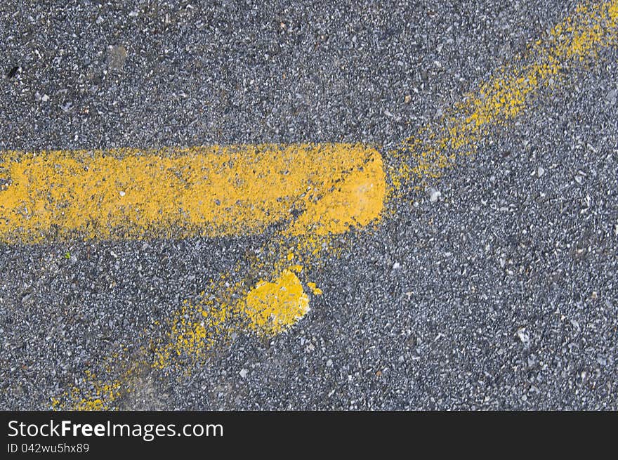 Abstract patterns from the marks in a parking lot