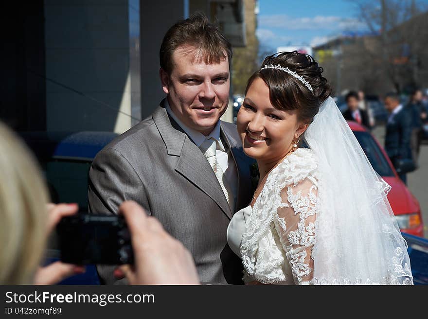 Photographing Bride And Groom