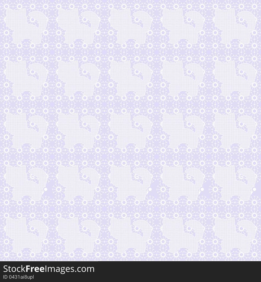 Lace background with cats white on violet