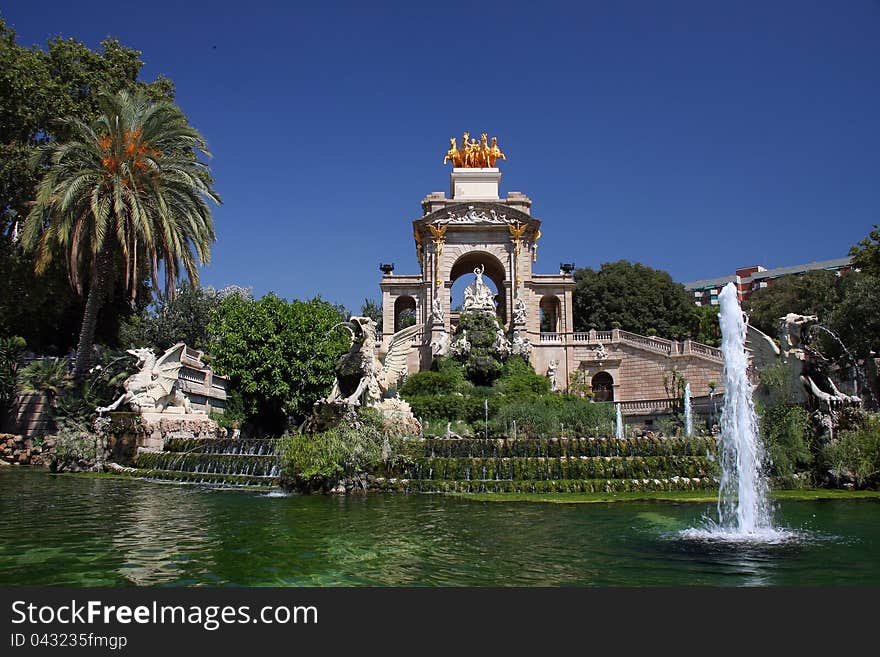 One of the most beautiful parks in Barcelona. One of the most beautiful parks in Barcelona