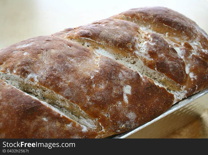 Fresh homemade bread from the oven. Fresh homemade bread from the oven