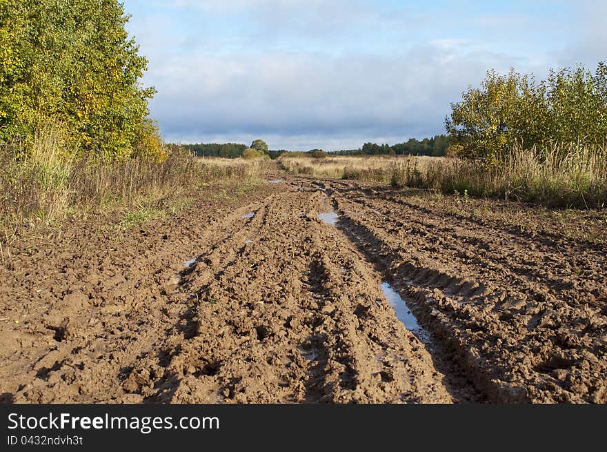 Dirt Road After The Rain