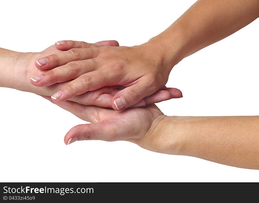 Care for sensuality woman hands