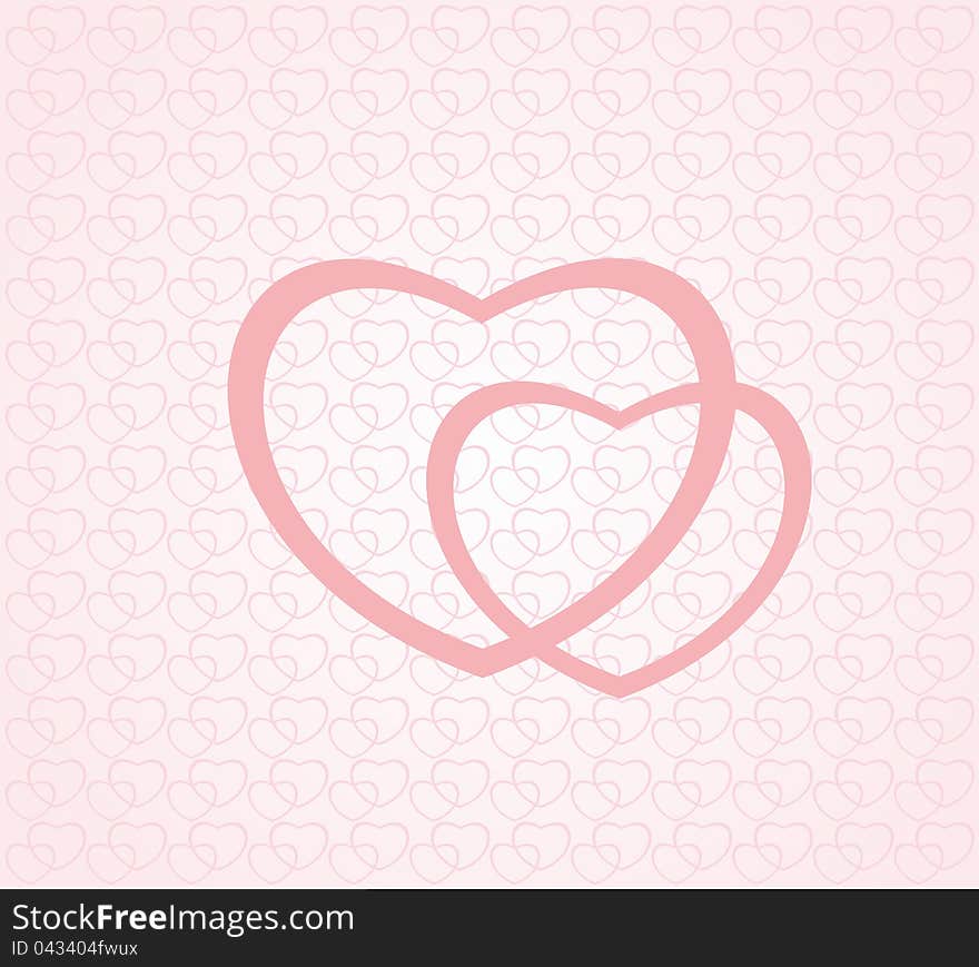 Painting heart. Editable and scalable vector illustration