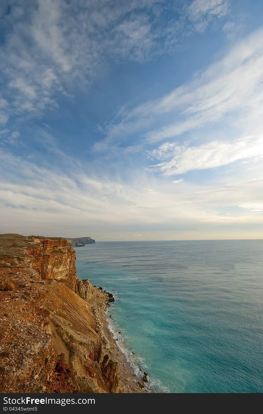 Cliffs on the Crimean