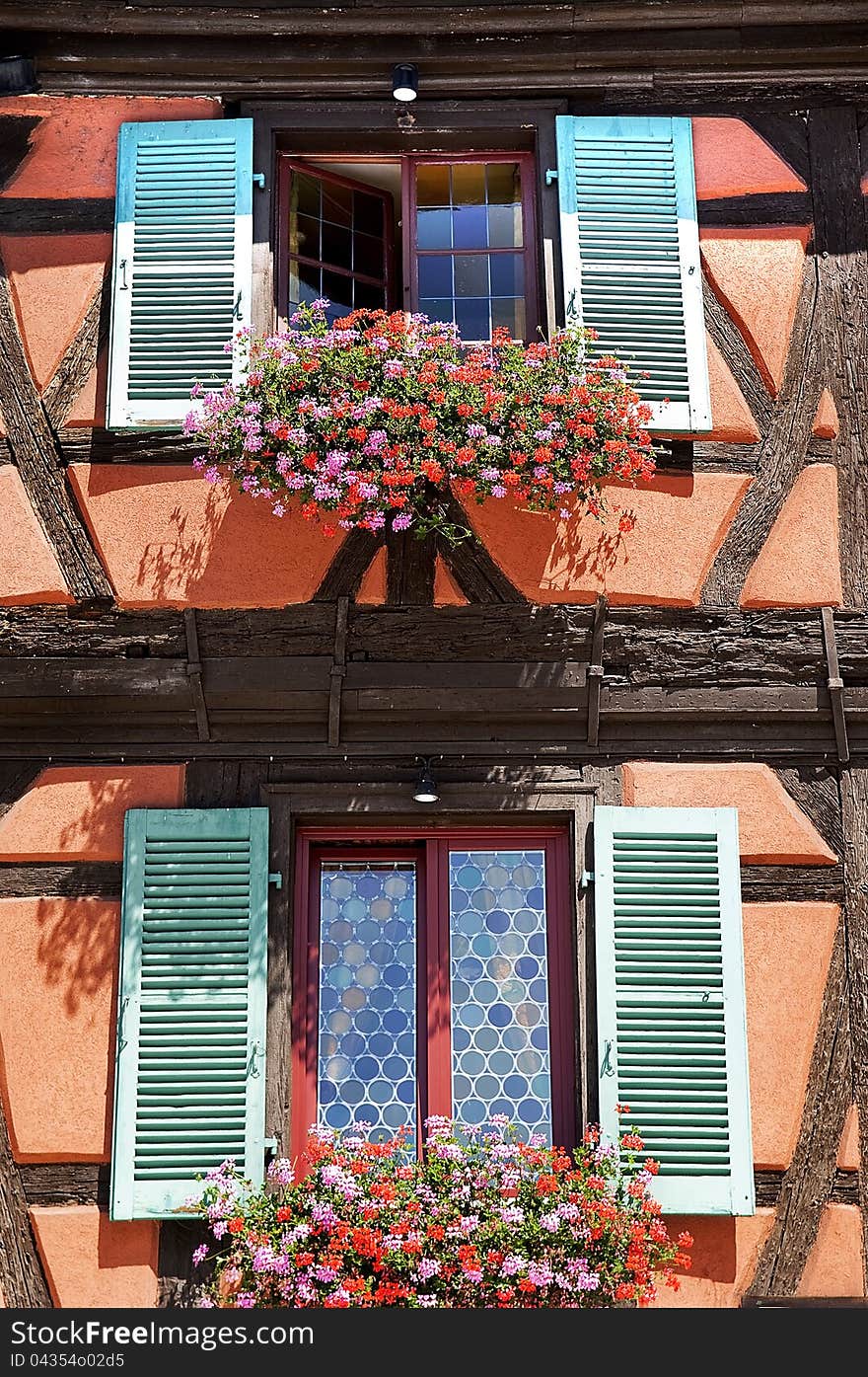 The historical town of Colmar in France. The historical town of Colmar in France