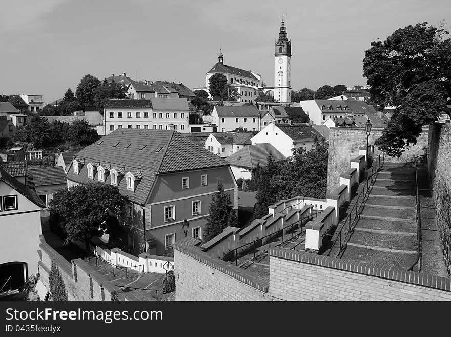 Old town quarter in litomerice. Old town quarter in litomerice