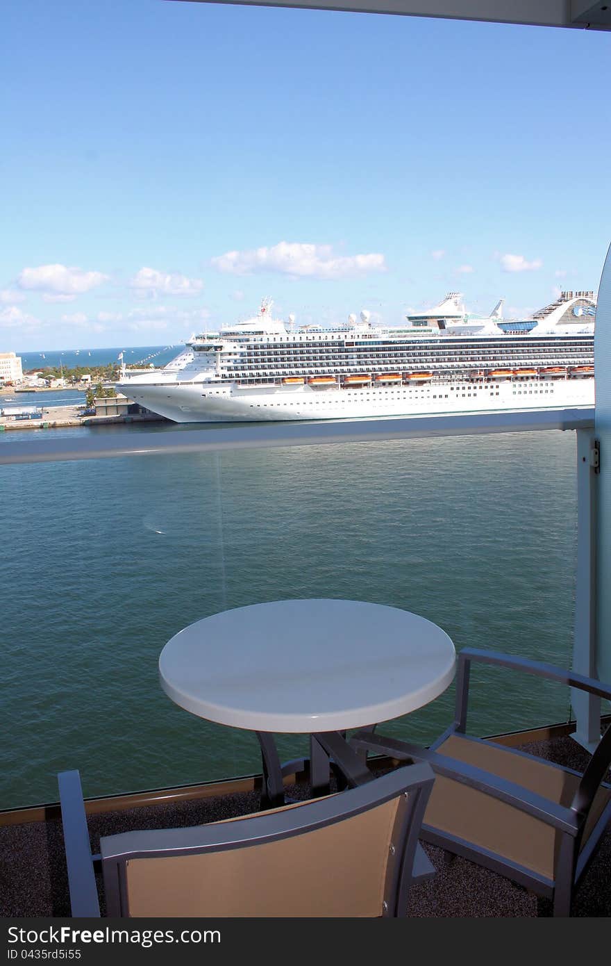 Oasis of the Seas Cruise Ship Balcony