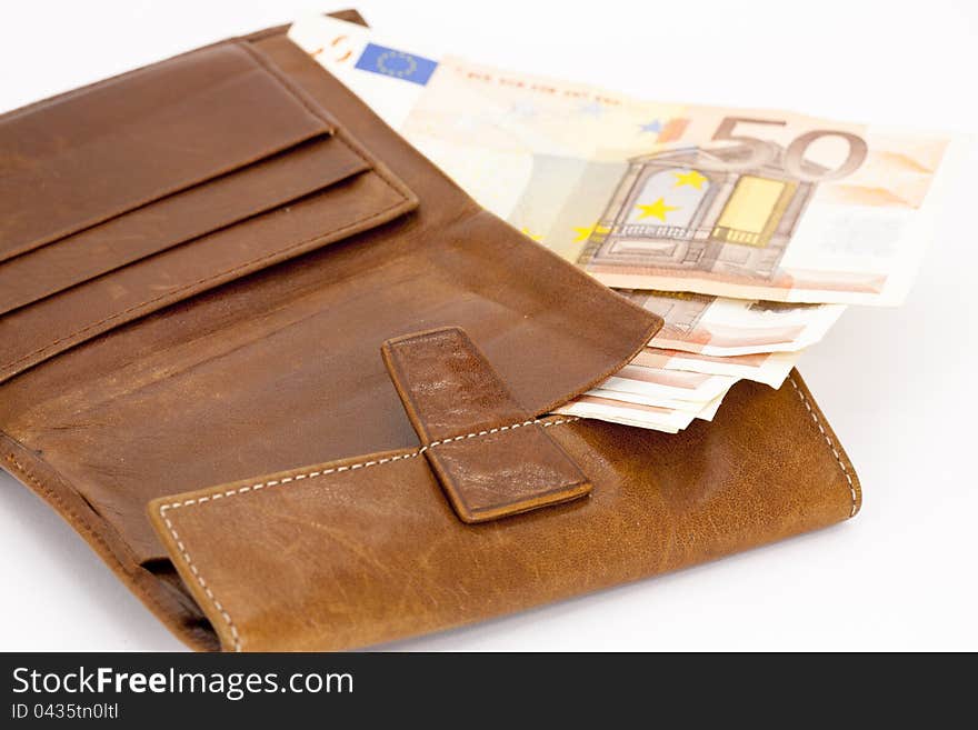 Wallet with cash