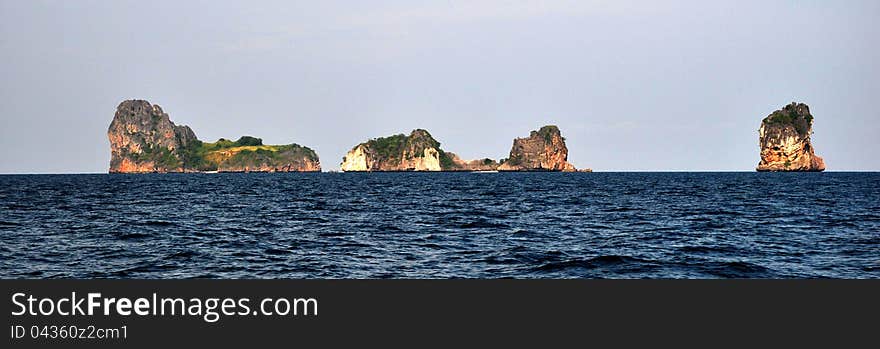 Group of islands Ko Ha in Thailand. Group of islands Ko Ha in Thailand