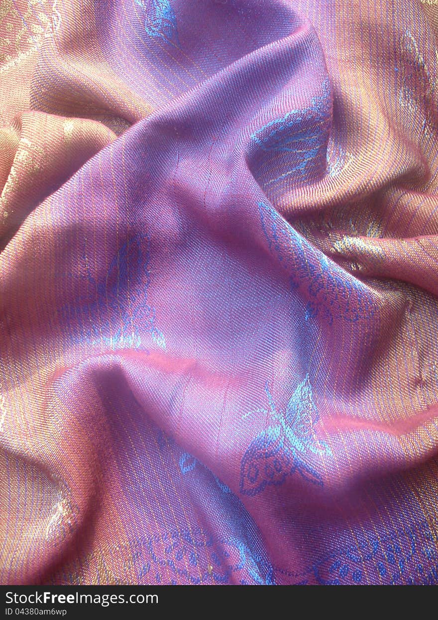 Silk Fabric As A Background