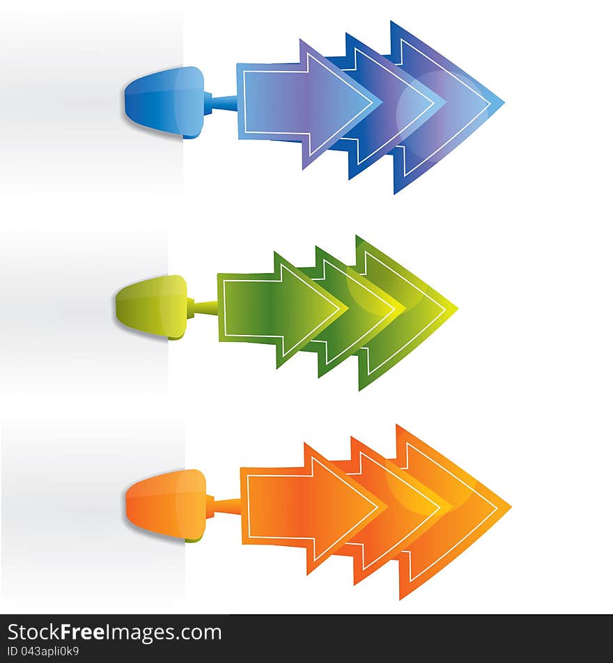 Attachable vector arrows, ideal for price tags